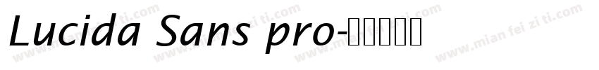 Lucida Sans pro字体转换